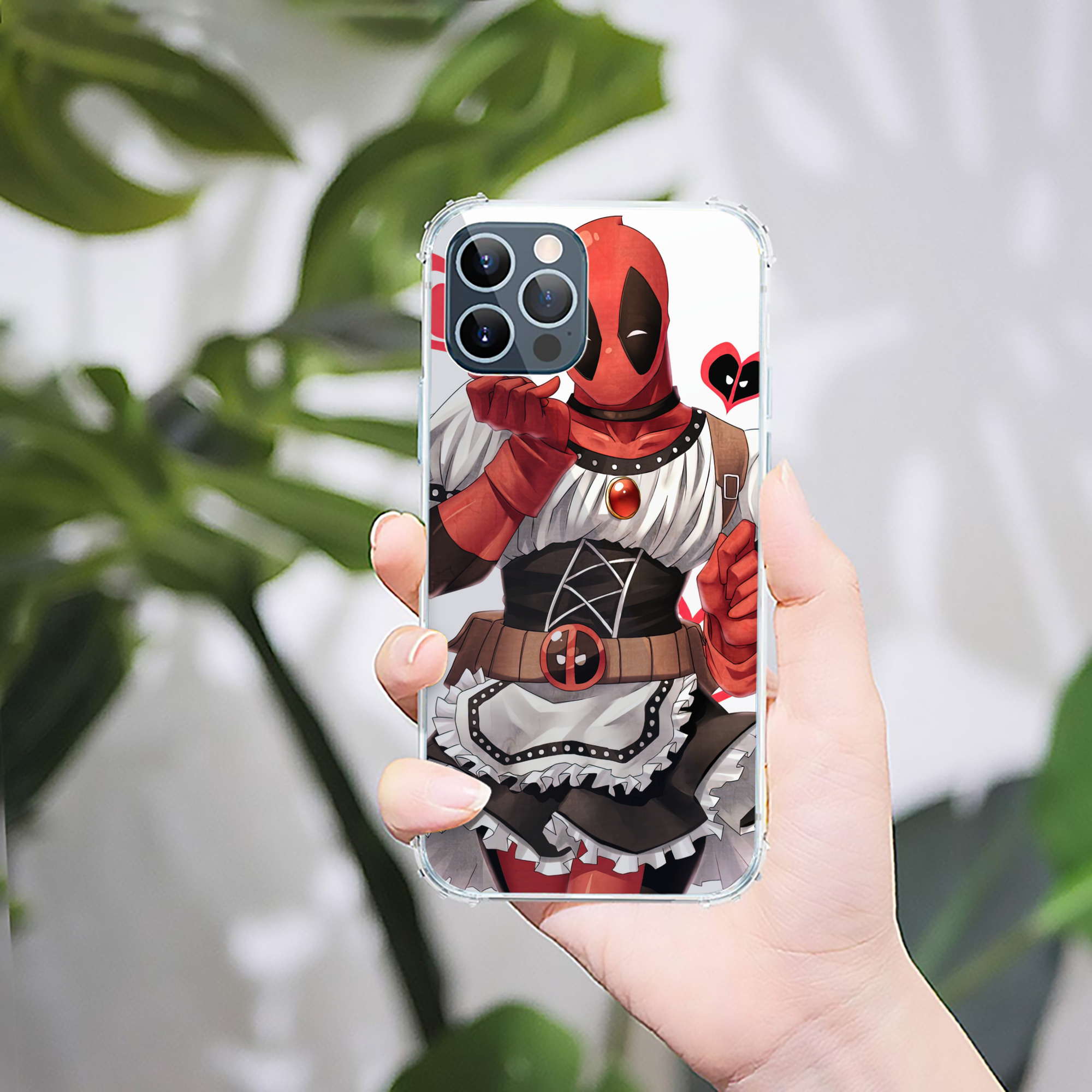 （画像用） Deadpool デッドプール 【iPhone 12シリーズ対応】透明スマホケース（クリアソフトケース）